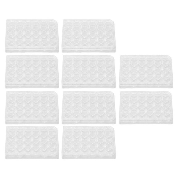 Tissue Culture Plate, Sturdy Culture Plate Practical 10pcs Preventing Rupture For Biology Room