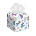 thumbnail image 1 of Tissue Dinosaur Box Cover Holder, Square by Xecao - Leather Decorative Organizer for Tabletop, Bathroom, Car, Office, 1 of 8