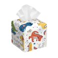 thumbnail image 1 of Tissue Dinosaur Box Cover Holder, Square by Xecao - Leather Decorative Organizer for Tabletop, Bathroom, Car, Office, 1 of 8