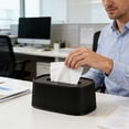 thumbnail image 1 of Tissue Dispenser, Desktop Tissue Box And Household Living Room Dispenser For Facial Tissues And Napkin Storage, 8.2"x 5.3" x 3.7", 1 of 6
