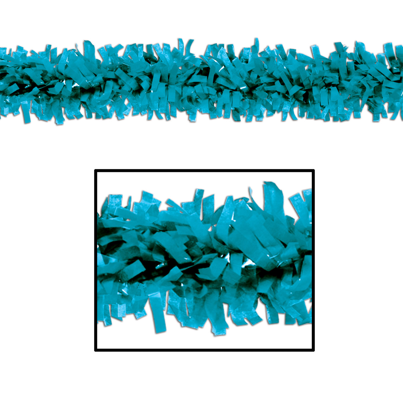 Turquoise Tissue Festooning, 25', (3/Pkg)