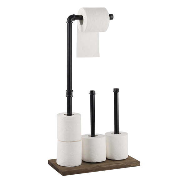 Tissue Holder with Storage for 5 Rolls of Tissue