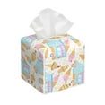 thumbnail image 1 of Tissue Icecream Truck Box Cover Holder, Square by Xecao - Leather Decorative Organizer for Tabletop, Bathroom, Car, Office, 1 of 8