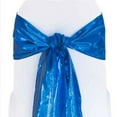 thumbnail image 1 of Tissue Lame Chair Sashes 6" x108" Bow Metallic 100% Polyester 8 COLORS Wedding", Royal Blue, 1 of 1