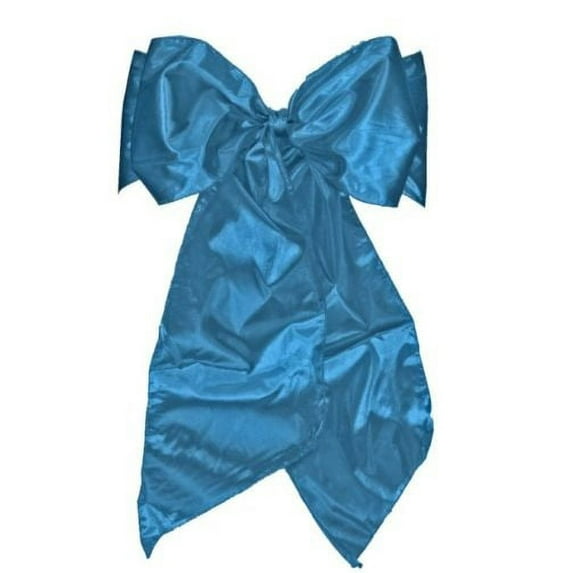 Tissue Lame Chair Sashes 6" x108" Bow Metallic 100% Polyester 8 COLORS Wedding", Turquoise Blue