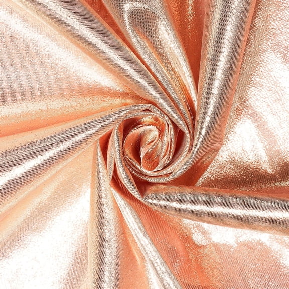 Tissue Lame Fabric Shiny 44'' Wide Craft Decoration Costume Design By the yard (Peach)