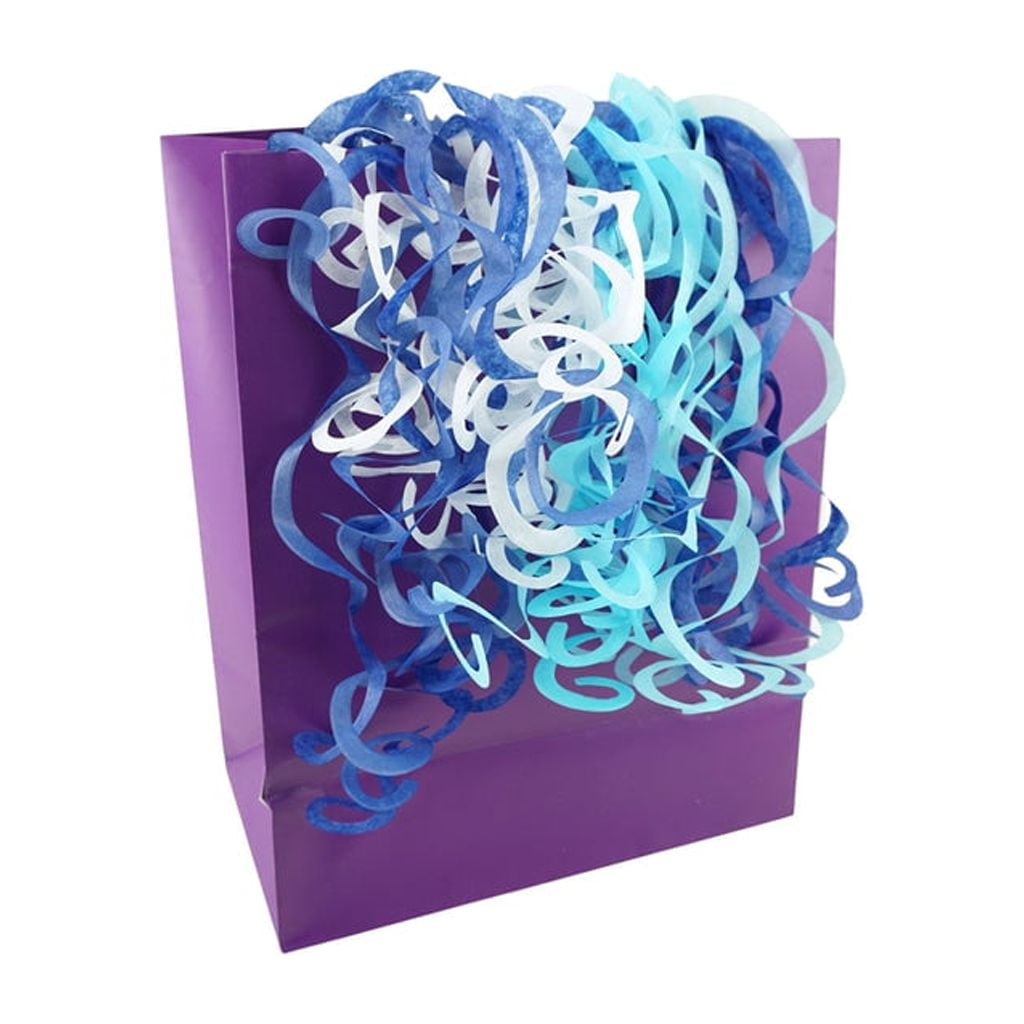 Tissue Paper Curlz Gift Bag Filler, 42-Inch - Blue