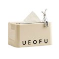 thumbnail image 1 of Tissue Paper Storage Container Spring Loaded Tissue Box Cover Facial Napkin Case Dispenser for Bathroom Home, 1 of 9