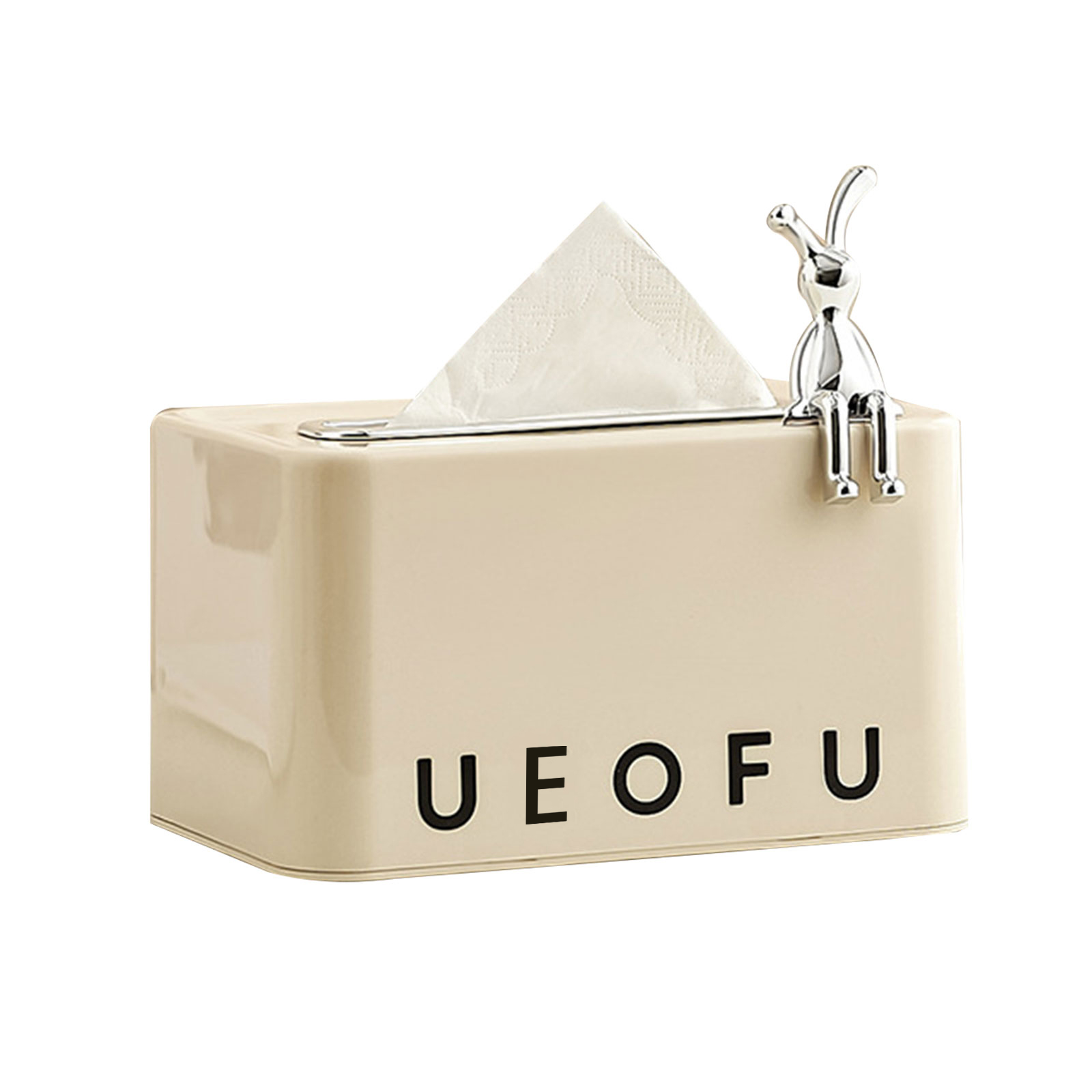 Tissue Paper Storage Container Spring Loaded Tissue Box Cover Facial Napkin Case Dispenser for Bathroom Home