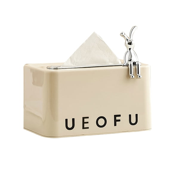 Tissue Paper Storage Container Spring Loaded Tissue Box Cover Facial Napkin Case Dispenser for Bathroom Home