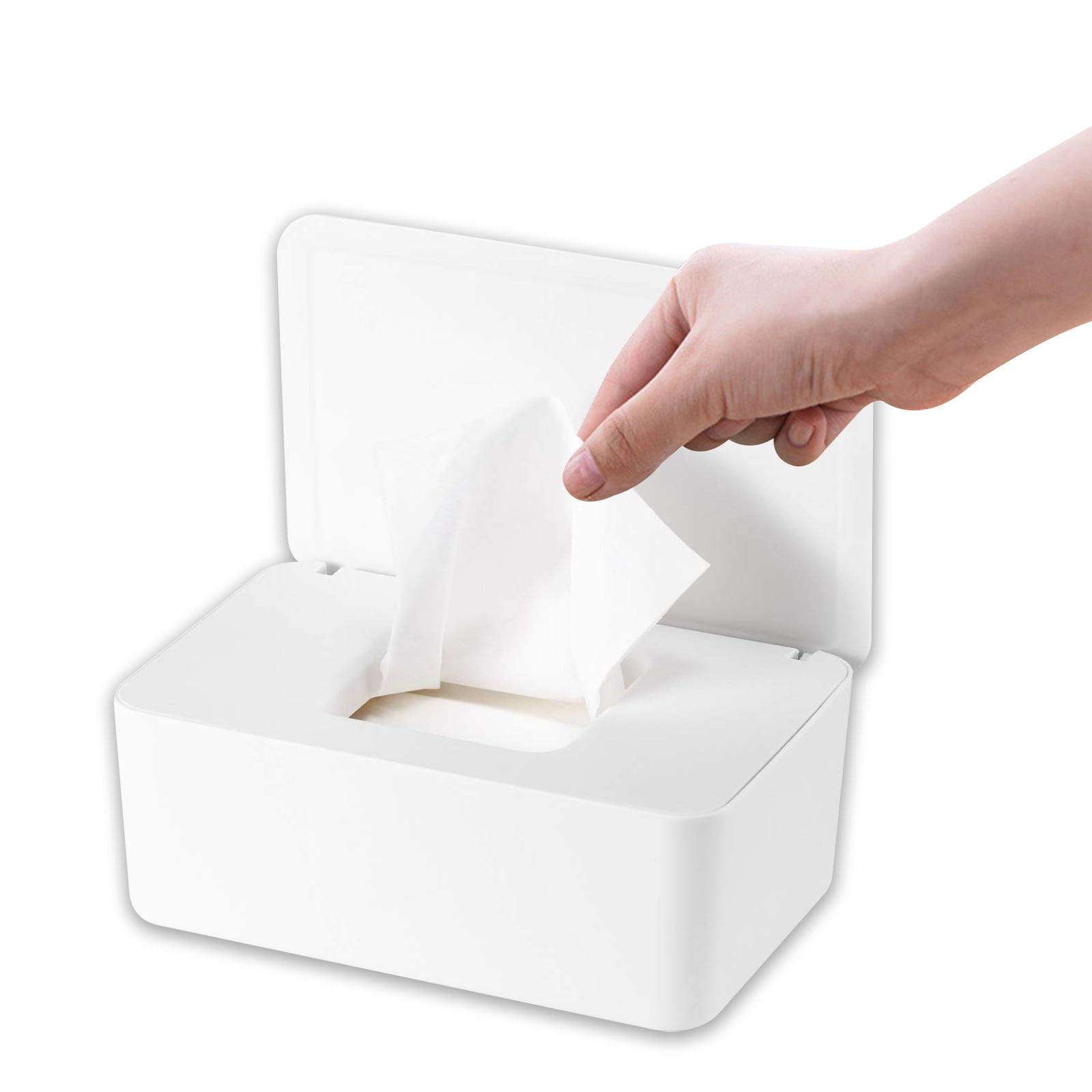 Tissue Storage Box, Portable & Reusable Diaper Wipes Dispenser Baby