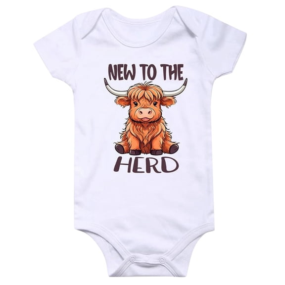 Tisuna Bodysuit For Infant Girls Boys Letter Print Short Sleeve Crew Neck Jumpsuit Casual Loose Baby Pullover Bodysuit White Size 0-3 Months