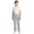 thumbnail image 1 of Tisuna Boys Back To School Pants Girls Straight Leg Trousers With Zip Closure Unisex Kids Breathable Stretch Dress Pants Light Gray Size 5-6 Years, 1 of 3