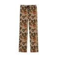 thumbnail image 1 of Tisuna Boys Christmas Pants Child Reindeer Print Elastic Waist Straight Leg Trousers Cute Loose Autumn Winter Kids Loungewear Pants Khaki Size 3-4 Years, 1 of 3