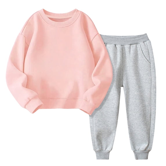 Tisuna Boys Fall Outfit Set Kids Loose Graphic Print Long Sleeve Crewneck Tops And Pants 2 Pieces Outfit Set For Children Outdoor Wear Size 5-6 Years