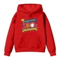thumbnail image 1 of Tisuna Boys Girls Fashion Hoodie Child 100Th Days Of School Print Long Sleeve Hooded Tops Casual Comfortable Kids Autumn Winter School Wear Red Size 12-13 Years, 1 of 4