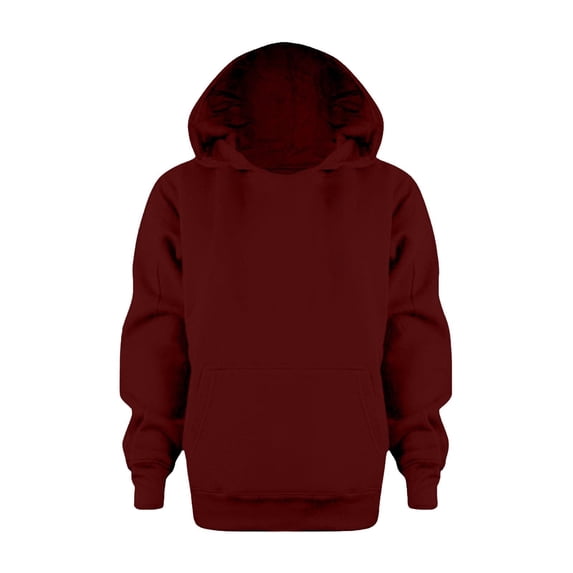 Tisuna Boys Hoodies Kids Versatile Long Sleeve Hoodie Teen And Youth Solid Color Fall Winter Pullovers Size 13-14 Years