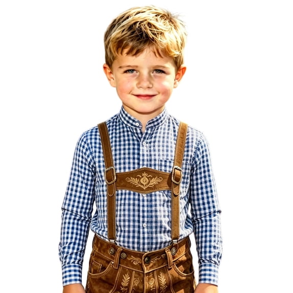 Tisuna Boys Long Sleeve Shirts Kids Stand Collar Button Down Plaid Tops Comfortable Festival Casual Wear Shirts For Toddler And Tweens 4-13 Years