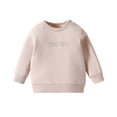 thumbnail image 1 of Tisuna Boys Sweatshirts Kids Breathable Long Sleeve Sweatshirt Toddler Letter Print Streetwear Hoodless Size 18-24 Months, 1 of 6