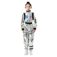 thumbnail image 1 of Tisuna Carnival Spacesuit For Girls Boys Print Long Sleeve Stand Collar Romper Fashion Loose Children'S Festival Dress Up Astronaut Clothing Black, 1 of 7