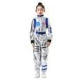 thumbnail image 1 of Tisuna Carnival Spacesuit For Girls Boys Print Long Sleeve Stand Collar Romper Fashion Loose Children'S Festival Dress Up Astronaut Clothing Blue, 1 of 9