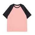 thumbnail image 1 of Tisuna Casual Shirt For Men Color Block Short Sleeve Crew Neck Tops Breathable Soft Unisex Adult Summer Pullover Tee Shirts L, 1 of 2