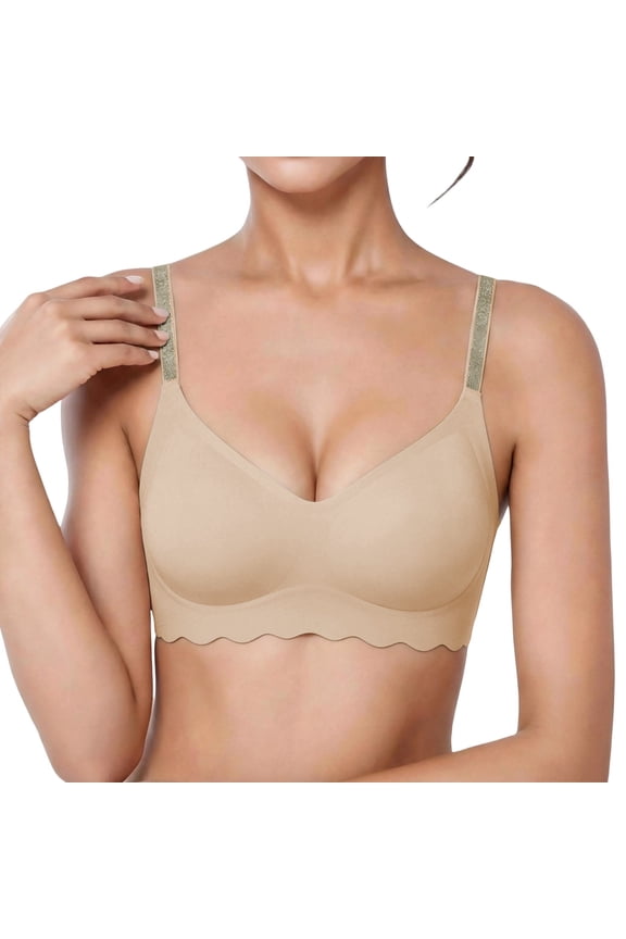 Comfort Bra With Seamless Support For Women Soft Wireless Push Up Underwear Bra For Everyday Wear