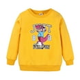 thumbnail image 1 of Tisuna Crewneck Sweatshirt For Boys Toddler Dinosaur Print Long Sleeve Pullover Tops Comfortable Soft Spring Autumn Kids Cartoon Sweatshirt Yellow Size 12-24 Months, 1 of 9