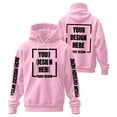 thumbnail image 1 of Tisuna Diy Hoodie For Children Freestyle Design Long Sleeve Hooded Tops Fashion Modern Big Girls Boys Kids Autumn Winter Pullover Diy Hoodies Pink Size 8-9 Years, 1 of 8