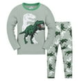 thumbnail image 1 of Tisuna Fall Pajamas Set For Kids Boys Soft Dinosaur Print Long Sleeve Crewneck Tops And Pants Pjs 2 Pieces Nightwear Set For Children Casual Wear Size 9-10 Years, 1 of 2