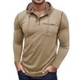 thumbnail image 1 of Tisuna Fall T-Shirts For Mens Casual Hooded Drawstring Tops Men Solid T Shirts For Work Office Size S, 1 of 7