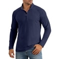 thumbnail image 1 of Tisuna Fall T-Shirts For Mens Comfortable Collared Tops Men Solid T Shirts For Athletic Casual Size M, 1 of 5