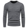 thumbnail image 1 of Tisuna Fall T-Shirts For Mens Regular Fit Crew Neck Tops Men Solid T Shirts For Work Office Size L, 1 of 2
