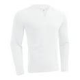 thumbnail image 1 of Tisuna Fall T-Shirts For Mens Regular Fit V Neck Tops Men Solid T Shirts For Athletic Casual Size L, 1 of 3