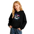 thumbnail image 1 of Tisuna Fashion Hoodie For Girls Boys Child Cartoon Print Long Sleeve Hooded Tops Breathable Casual Little Kids Autumn Winter 67 Sweatshirt Black Size 18-24 Months, 1 of 6