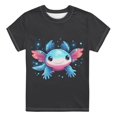 thumbnail image 1 of Tisuna Fashion Shirts For Girls Boys Child Animals Print Short Sleeve Crew Neck Tops Lightweight Retro Kids School Wear Tshirts, Size 1-13 Years, Black, 1 of 7