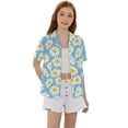 thumbnail image 1 of Tisuna Girl'S Summer Shirts Child Ice Cream Print Short Sleeve Lapel Collar Shirts Relax Fit Big Kids Casual Wear Button Front Tops Size 8-9 Years F, 1 of 3