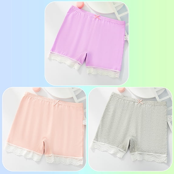 Tisuna Girls Boxer Shorts Lightweight Panties For Summer Wear Kids Soft Breathable Everyday Wear Underpants Size 9-10 Years A