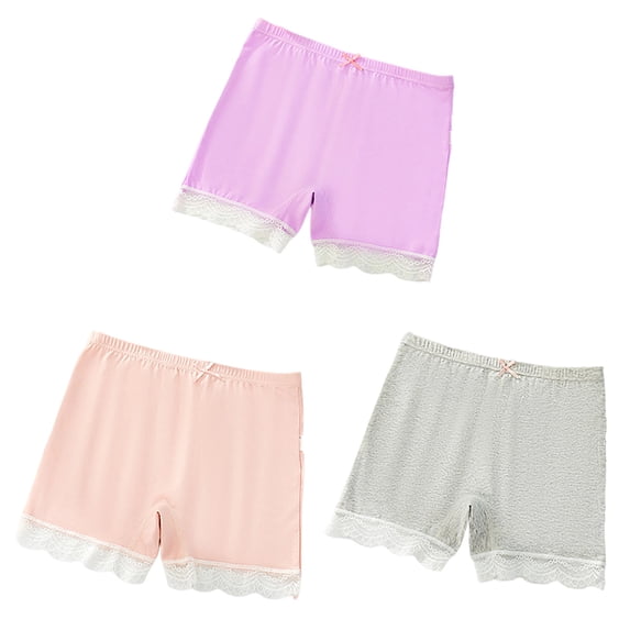 Tisuna Girls Boxer Shorts Lightweight Panties For Summer Wear Kids Soft Breathable Everyday Wear Underpants Size 9-10 Years B