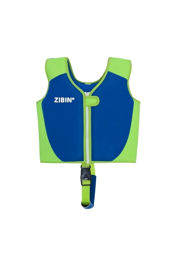 Girls Boys Life Jacket Child Color Block Sleeveless Zipper Down Swimsuit Comfortable Soft Little Kids Unisex Fishing Swimming Child Rescue Equipment