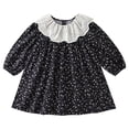 thumbnail image 1 of Tisuna Girls Fall Dress For Kids Casual Floral Print Dresses Little Girls Performance Wear Crewneck Dress Size 3-4 Years, 1 of 9