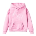 thumbnail image 1 of Tisuna Girls Hoodies Kids Fashion Animals Print Hoodie With Kangaroo Pocket Teen And Youth Everyday Wear Long Sleeve Tops Clothes Size 13-14 Years, 1 of 3