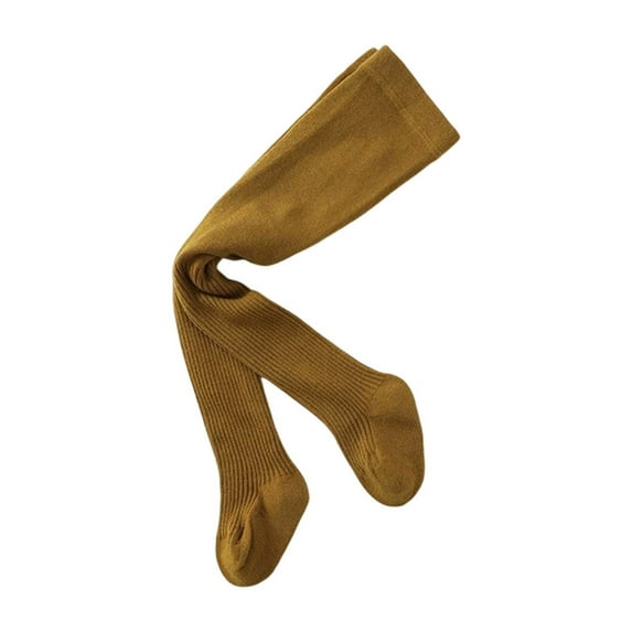 Tisuna Girls Pantyhose Child Solid Color Stretchy Tights Leggings Breathable Soft Autumn Winter Kids Daily Wear Green Size 2-4 Years