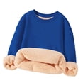 thumbnail image 1 of Tisuna Girls Sweatshirts Kids Soft Solid Color Fleece Sweatshirt Teen And Youth Going Out Long Sleeve Pullovers Size 3-4 Years, 1 of 5