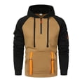 thumbnail image 1 of Tisuna Half Zip Drawstring Hoodies For Mens Casual Long Sleeve Pullover Tops With Pockets Lightweight Hooded Sweatshirts For Work Wear, 1 of 8