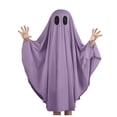 thumbnail image 1 of Tisuna Halloween Girl'S Ghost Dress Up Robe For Kids Long Sleeve Hooded Robe Teen Girls Halloween Casual Playwear Outfits Size 3-4 Years Purple, 1 of 9