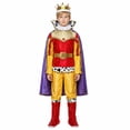thumbnail image 1 of Tisuna Halloween Prince Outfit Set For Little Boys Graphic Print Long Sleeve Tops And Pants Set With Matching Accessories Trendy Kids Festival Theme Party Dress Up Clothes, 1 of 9