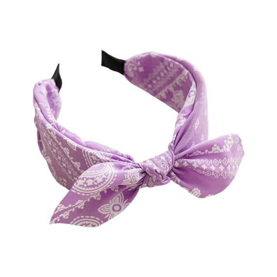 Tisuna Headbands For Women, Retro Wide Brim Hair Bands Paisley Print Head Bands For Daily Use
