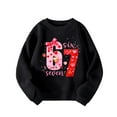 thumbnail image 1 of Tisuna Hoodie For Girls Boys Child Letter Print Long Sleeve Hooded Tops Comfortable Casual Kids Loose Fit Hoodies Sweatshirt Size 2-3 Years Black, 1 of 4