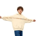 thumbnail image 1 of Tisuna Hoodies For Girls Child Cozy Letter Print Hoodie With Kangaroo Pocket Teen And Youth Casual Wear Long Sleeve Tshirts Size 3-4 Years, 1 of 6